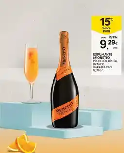 Continente Mionetto - espumante monetto branco brut promoção