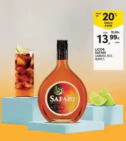 Continente Safari - licor promoção