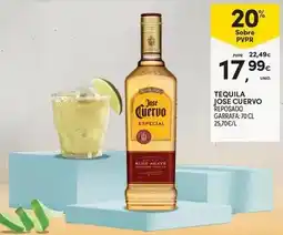 Continente Jose cuervo - tequila reposado garrafa/ 70 cl promoção