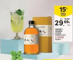 Continente Whisky akashi japones promoção