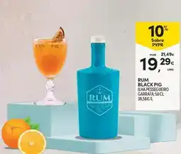 Continente Rum black pig promoção
