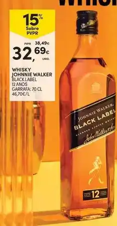 Continente Scotch - whisky black label range promoção