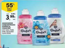 Continente Comfort - amaciador concentrado essencia promoção