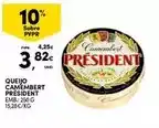 Continente Président - queijo camembert promoção