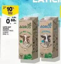 Continente Agros - leite uht promoção