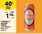 Continente Coral - cerveja c/ alcool promoção