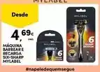 Continente Mylabel - máquina barbear e recargaga six-sharp promoção