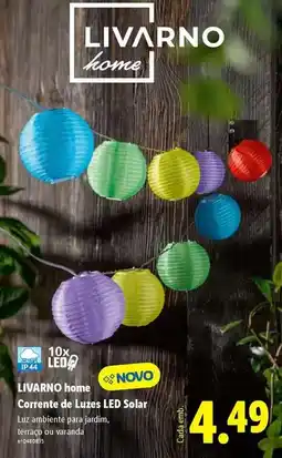 Lidl Corrente de luzes led sohr promoção