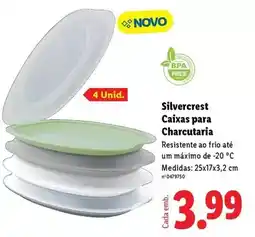 Lidl Silvercrest - silvercrest caixas para charcutaria promoção
