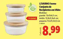 Lidl Home conjunto de recipientes em vidro promoção