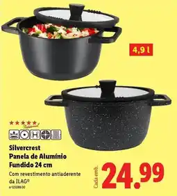 Lidl Silvercrest - panela de aluminio fundido 24 cm promoção