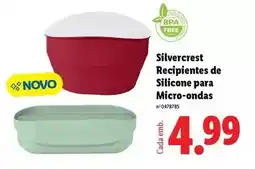 Lidl Silvercrest - silvencrest recipientes de silicone para micro-ondas promoção