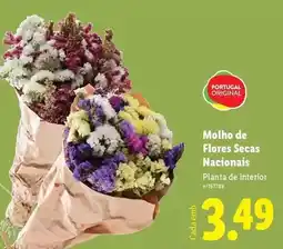 Lidl Portugal - molho de flores secas nacionals promoção