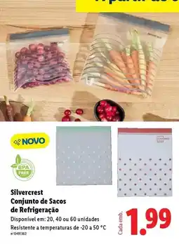 Lidl Silvercrest - conjunto de sacos de refrigeracão promoção