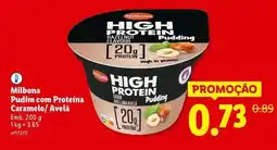 Lidl Milbona - pulitif com protefina caramelo/avela promoção