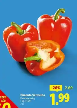 Lidl Pimento vermelho promoção