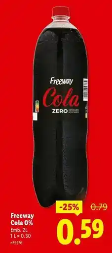 Lidl Cola 0% promoção
