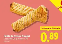 Lidl Palito de avelã e nougat promoção