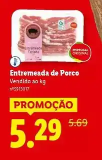 Lidl Portugal - entremeada de porco promoção