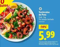 Lidl com - tentáculos de pota promoção