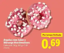 Lidl A+ - argolas com sabor a morango marshmallows promoção