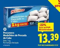 Lidl Pescanova - medalhões de pescada do cabo promoção