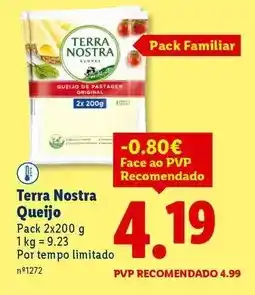 Lidl Terra nostra - queijo promoção