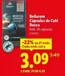 Lidl Bellarom - capsulas de cafe promoção