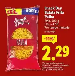 Lidl Xxl - snack day batata frita palha promoção