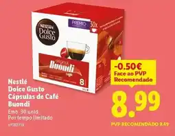 Lidl Nescafé - dolce gusto capsulas de cafe buondi promoção