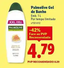 Lidl Xxl - palmolive gel de banho promoção