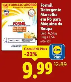 Lidl Formil - detergente marsella em pó para maquina da roupa promoção