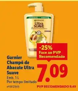 Lidl Garnier - champo de abacate ultra suave promoção