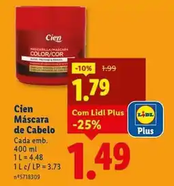 Lidl Cien - clen mascara de cabelo promoção