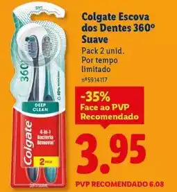 Lidl Colgate - escova dos dentes 360 suave promoção