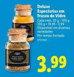 Lidl Deluxe - especiarias em frasco de vidro promoção