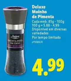 Deluxe - moinho de pimenta