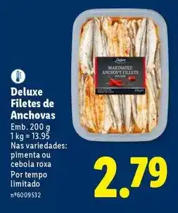 Deluxe - filetes de anchovas