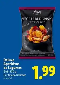 Lidl Deluxe - aperitivos de legumes promoção