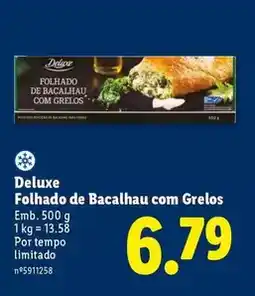 Lidl Deluxe - folhado de bacalhau com grelos promoção