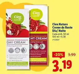 Lidl Cien - creme de rosto dia/noite promoção