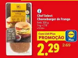 Lidl Chef - select cheeseburger de frango promoção