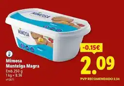 Mimosa - manteiga magra