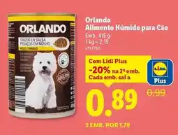 Lidl Orlando - alimento humido para cao promoção
