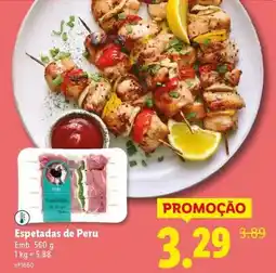 Lidl Espetadas de peru promoção