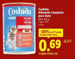 Lidl A+ - alimento completo para gato promoção