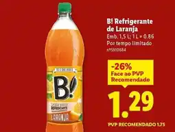 Lidl B! - refrigerante de laranja promoção