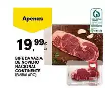 Continente Nacional - bife da vazia de novilho continente promoção
