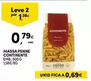 Continente Continente - massa penne promoção