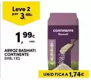 Continente Continente - arroz basmati promoção
